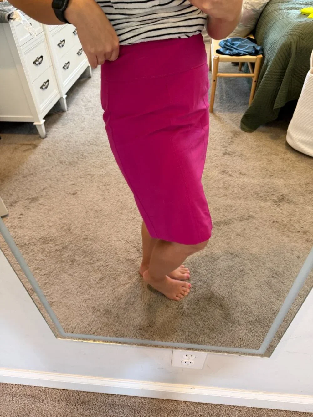 Worthington Pink Pencil Skirt